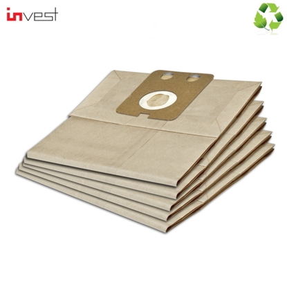 Picture of Invest Eco Paper Vacuum Cleaner bags Nilfisk GD 1000 GDS 1010 HDS 1010 VP 100 (5pcs.)