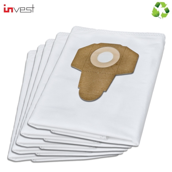 Picture of Invest Eco Synthetic Vacuum Cleaner bags De Longhi / Blaupunkt WD4000 / Einhell / Nilfisk (5pcs.)
