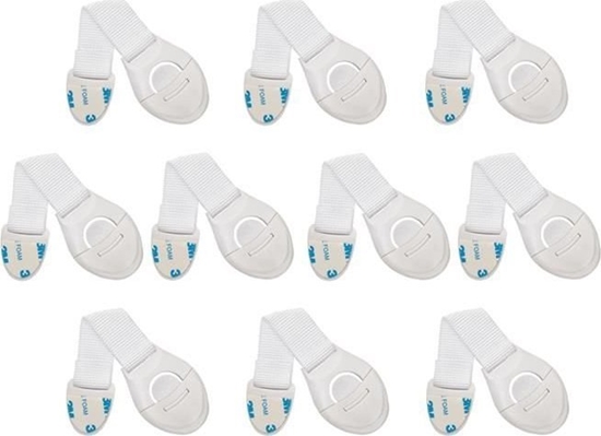 Picture of Iso Trade Zabezpieczenie - blokada do szafek 10szt. biay