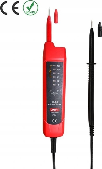 Изображение Itampos testeris,  auto  AC/DC, CAT III 400V, 6V-400V, IP54, UNI-T