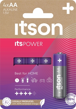 Attēls no itson itsPOWER battery Alkaline LR6IPO/4CP