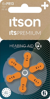 Attēls no itson itsPREMIUM hearing aid battery PR13IT/6RM