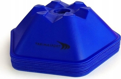 Attēls no YakimaSport Wysepki grzybki szecioktne Wielofunkcyjne 10szt Niebieski