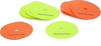 Attēls no YakimaSport Znaczniki pola paskie (maty znakujce) - zestaw 12 szt. óto-pomaraczowe