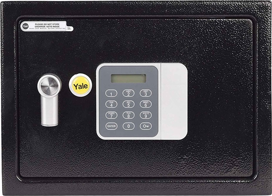Picture of Yale Sejf z Zamkiem Elektronicznym Yale Czarny 16 L 25 x 35 x 25 cm Stal