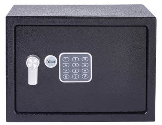 Изображение Yale Sejf z Zamkiem Elektronicznym Yale Czarny 16,3 L 25 x 35 x 25 cm Stal nierdzewna