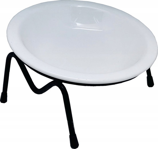 Picture of Yarro International YARRO MISKA CERAMICZNA PODWÓJNA NA        DREWNIANEJ PODSTAWIE 13x5,5cm