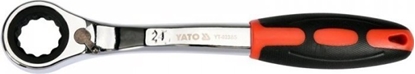 Picture of Yato `Klucz oczkowy odgity z grzechotk 24mm, CRV, 42-48 HRC, 72T