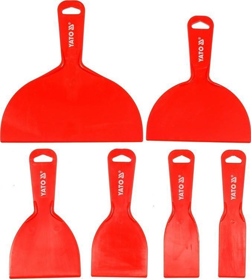 Изображение Yato YATO SKROBAKI / SZPACHELKI PLASTIKOWE kpl. 6szt. YT-52740