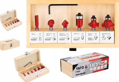 Picture of Yato YT.WID.CUTTERS FOR WOOD.FI 6mm set. 6 pcs.