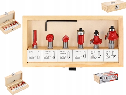 Picture of Yato YT.WID.CUTTERS FOR WOOD.FI 8mm set. 6 pcs.