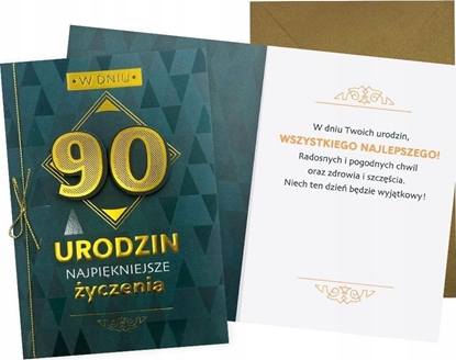 Picture of Yeku Karnet B6 Urodziny 90 mskie