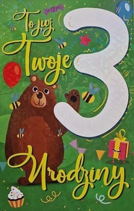 Picture of Yeku Karnet Urodziny 3 chopiec