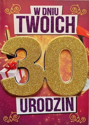 Picture of Yeku Karnet Urodziny 30 damskie