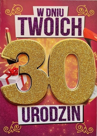 Изображение Yeku Karnet Urodziny 30 damskie