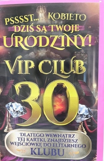 Picture of Yeku Karnet Urodziny 30 damskie