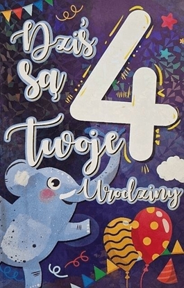 Picture of Yeku Karnet Urodziny 4 chopiec