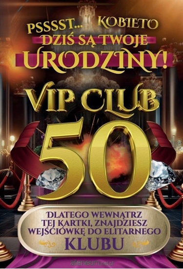 Picture of Yeku Karnet Urodziny 50 damskie