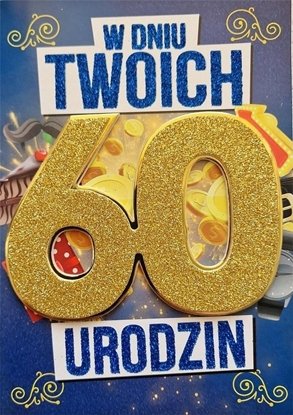 Picture of Yeku Karnet Urodziny 60 mskie