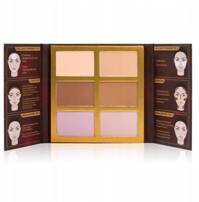 Attēls no J.CAT BEAUTY_Symphony Face Obsession paleta do konturowania twarzy 101 Light / Medium 27,5g