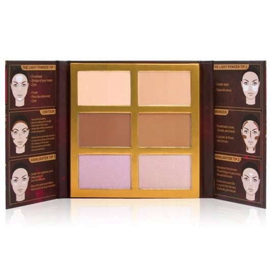 Picture of J.CAT BEAUTY_Symphony Face Obsession paleta do konturowania twarzy 101 Light / Medium 27,5g