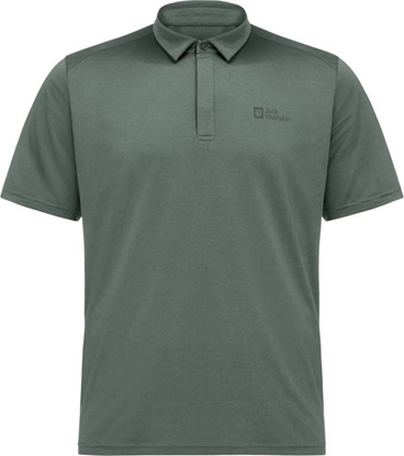 Picture of Jack Wolfskin Jack Wolfskin Delfami Polo Shirt 1809801-6000 Czarne S