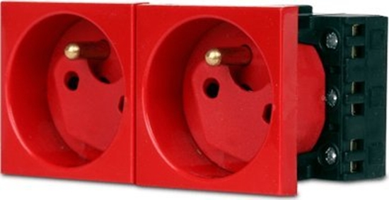 Picture of Javel Gniazdo 2M elektryczne podwójne + blokada