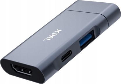 Attēls no JCPAL USB-C 3-in-1 Travel Hub - hub HDMI/PD/USB-A 3.0 - Gwarancja bezpieczestwa. Proste raty. Bezpatna wysyka od 170 z.