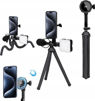 Изображение JJC Gitki Elastyczny Statyw Uchwyt Magnetyczny Magnes Magsafe Na Telefon I System Gopro / Tp-ft2