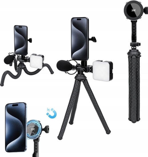 Изображение JJC Gitki Elastyczny Statyw Uchwyt Magnetyczny Magnes Magsafe Na Telefon I System Gopro / Tp-ft2