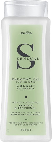 Picture of Joanna JOANNA Sensual Kremowy el pod prysznic - Konopie & Panthenol 500ml