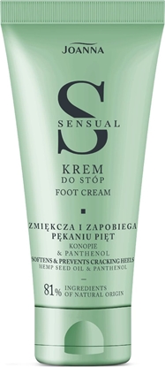 Attēls no Joanna JOANNA Sensual Zmikczajcy Krem do stóp - Konopie & Panthenol 100g