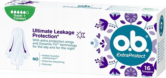 Picture of Johnson@Johnson O.B. ExtraProtect Super Plus, Tampony 16 szt.