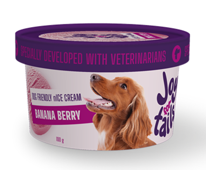 Attēls no Joy for tails saldējums suņiem ''Banana Berry'' 100g