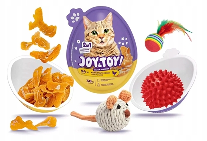 Attēls no JOY&TOY! SNACK SUPRISE DLA KOTA 2w1       ZABAWKA+SMAKOYK 20g KURCZAK   /18