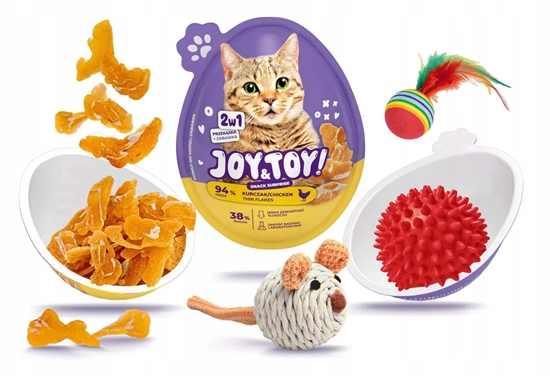Picture of JOY&TOY! SNACK SUPRISE DLA KOTA 2w1       ZABAWKA+SMAKOYK 20g KURCZAK   /18