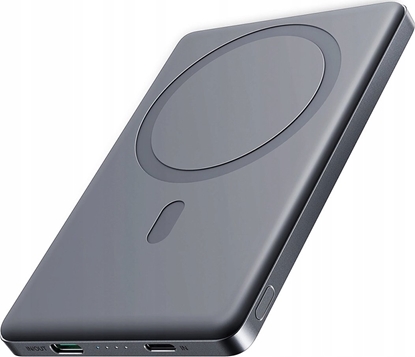 Attēls no Joyroom Powerbank Joyroom JR-PBM08 5000mAh 20W z adowaniem indukcyjnym - szary