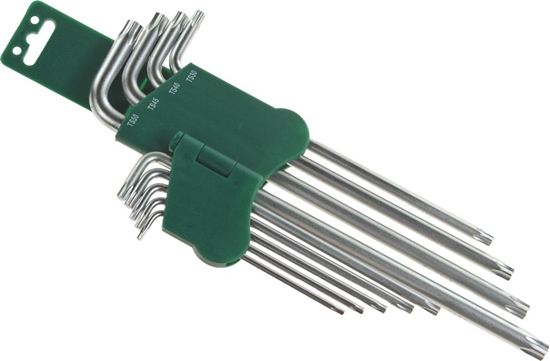 Picture of Jonnesway JONNESWAY KLUCZ TORX TYP "L" KOMPLET 9cz. BARDZO DUGIE 5-KTNE H16109S JH16109S
