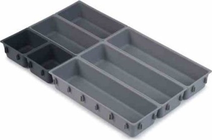 Attēls no Joseph Joseph Blox 7-piece Grey Drawer Organiser Set