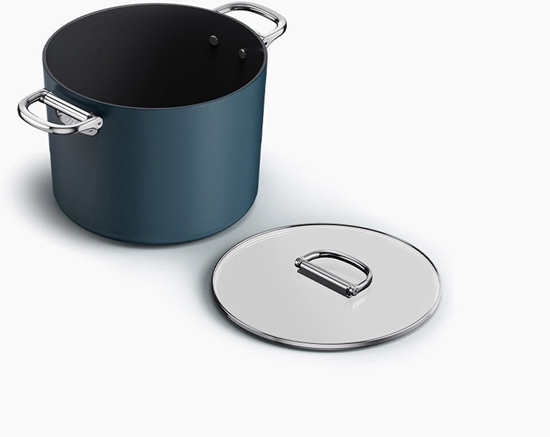 Picture of Joseph Joseph Space Fold.Handle Cera.NS 25cm Blue Stock Pot&Lid