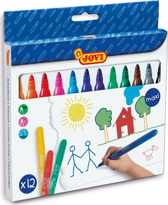 Изображение Jovi Flamastry maxi 12 sztuk