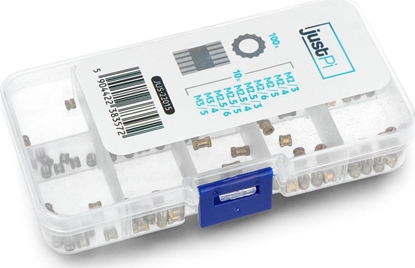 Picture of JustPi Mosiny gwint - insert do druku 3D - róne rozmiary - zestaw 100 sztuk - justPi}