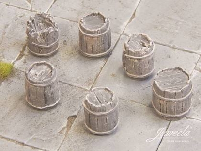 Изображение Juweela Juweela: Stare drewniane beczki - Ciemne (12 szt)