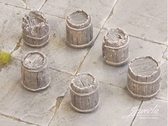 Изображение Juweela Juweela: Stare drewniane beczki - Ciemne (12 szt)