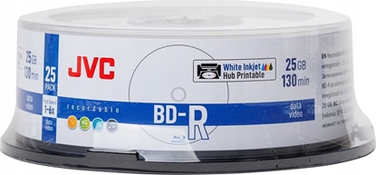 Picture of JVC JVC BD-R 25GB 6X INKJET WHITE PRINTABLE CAKE*25 70L71KJCK0007