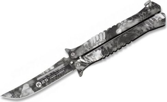 Изображение K25 Nó motylek K25 02142 Balisong Phyton Czarny uniwersalny