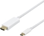 Attēls no Kabel Deltaco USB-C - HDMI kabelis DELTACO 4K UHD, paauksuotos jungtys,1m, baltas / R00140020