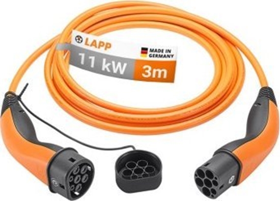Picture of Kabel do adowania Typu 2, do 11 kW, 3 m, pomaraczowy - Dugo kabla 3 m