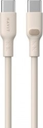 Attēls no Kabel USB Havit USB-C - USB-C 2 m Beowy (CB6284 2.0m)