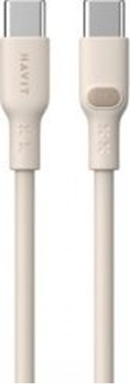 Picture of Kabel USB Havit USB-C - USB-C 2 m Beowy (CB6284 2.0m)